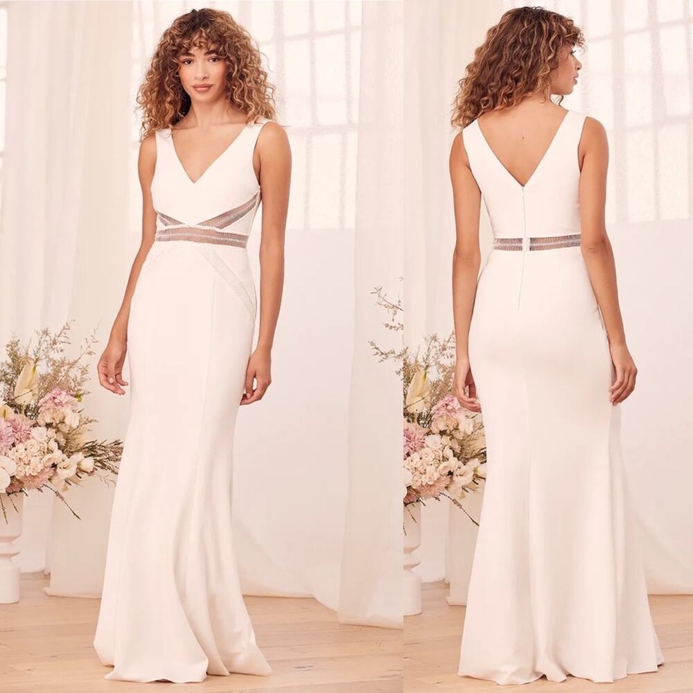 NWT Lulus Made To Vow Sleeveless Maxi Dress